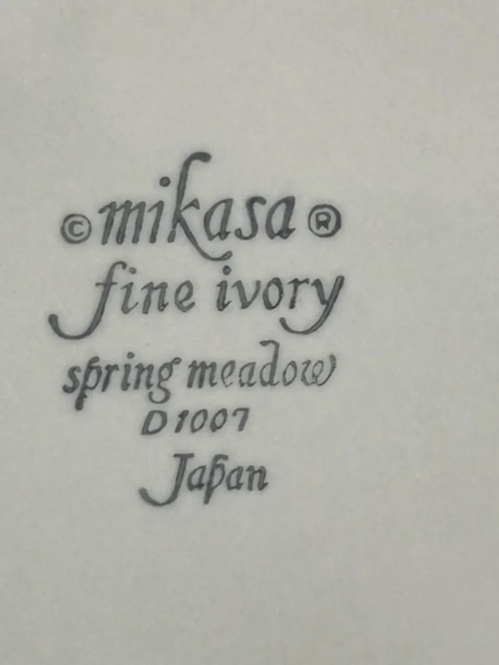 Mikasa vintage fine